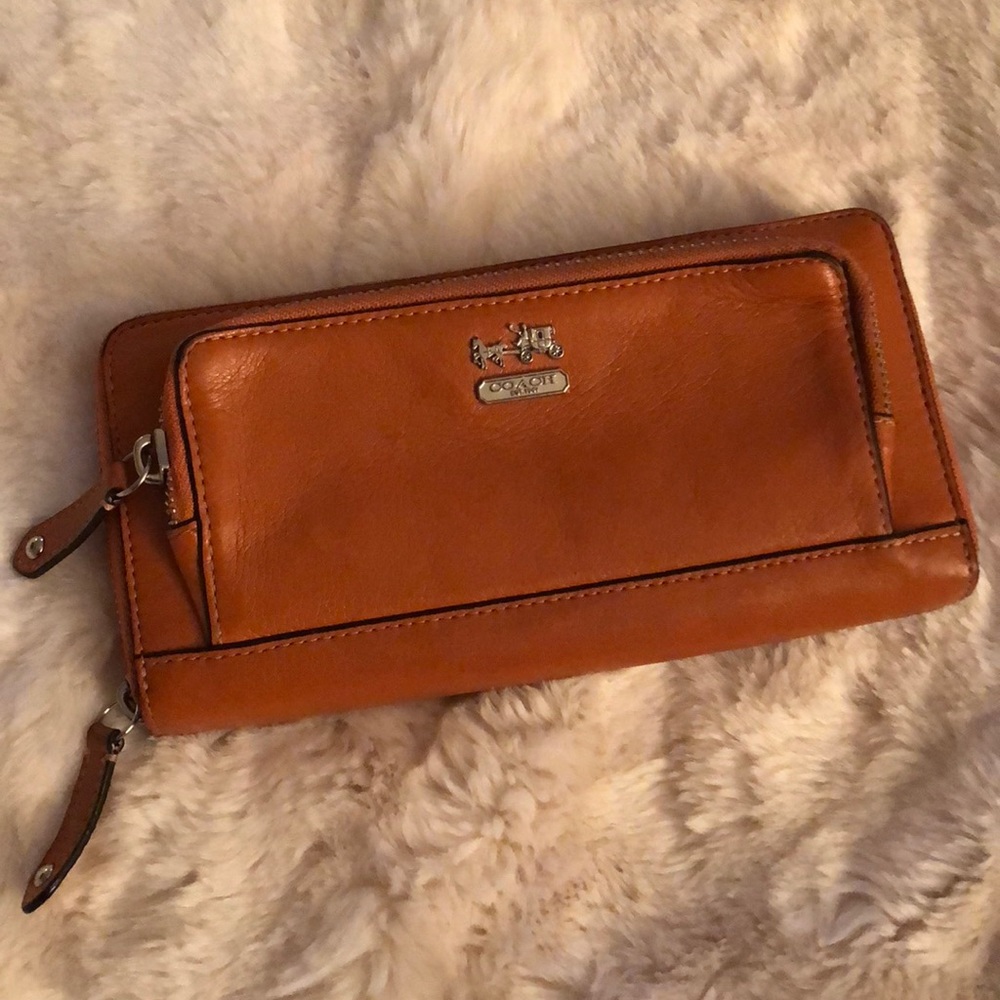 Orange Coach wallet